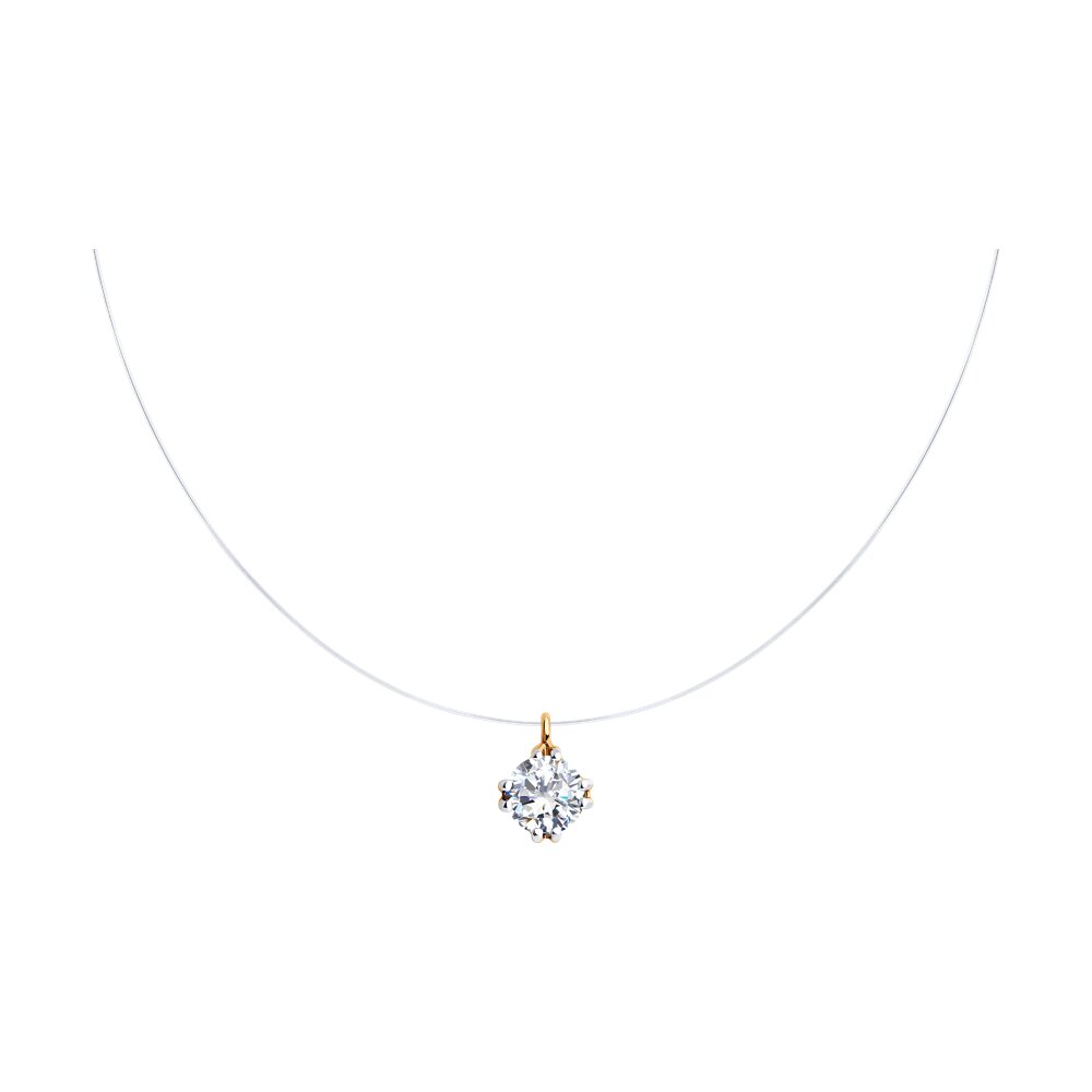 

Колье из красного золота 38 см Diamant 51-170-01156-5, фианит, 51-170-01156-5