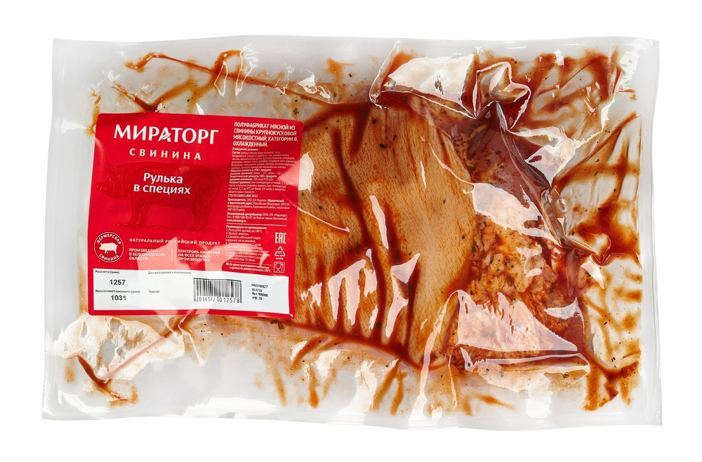 

Рулька свиная Мираторг в специях охлажденная +-1 кг