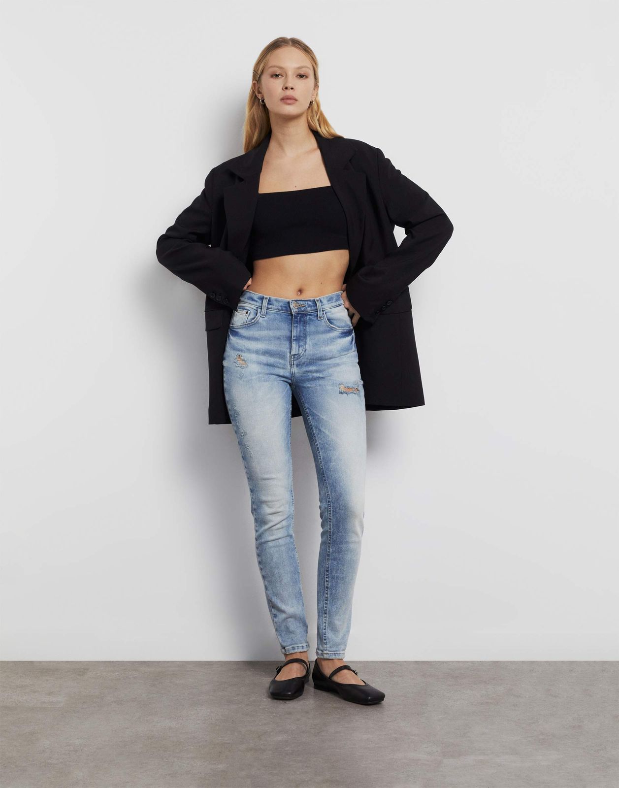 

Джинсы женские Gloria Jeans GJN033248 синий /лайт айс/ 52/170, GJN033248