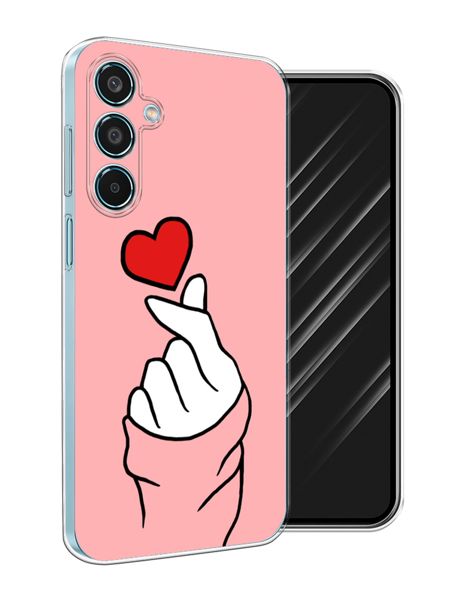 

Чехол Awog на Samsung Galaxy M35 "Милое сердечко", Белый;красный;черный, 2110050-1