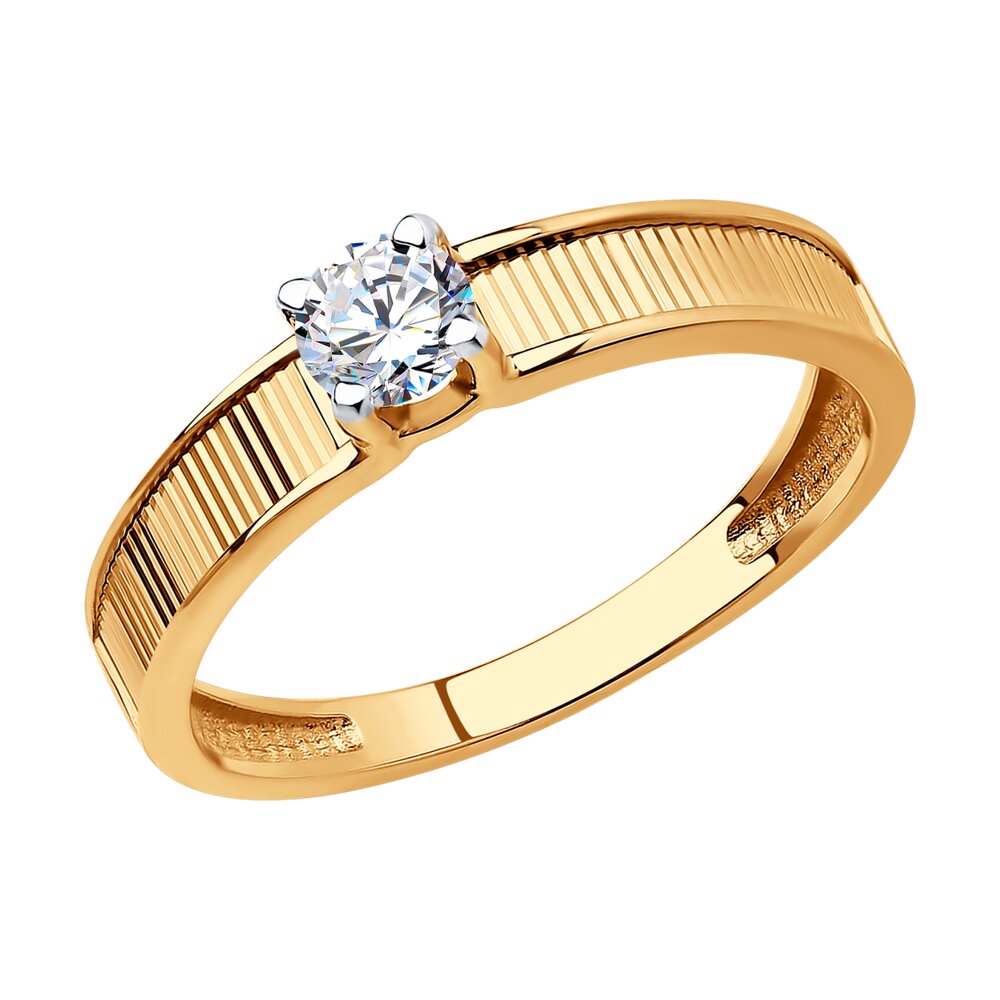 

Кольцо из золота р. 18 Diamant 51-110-01571-1, фианит, 51-110-01571-1