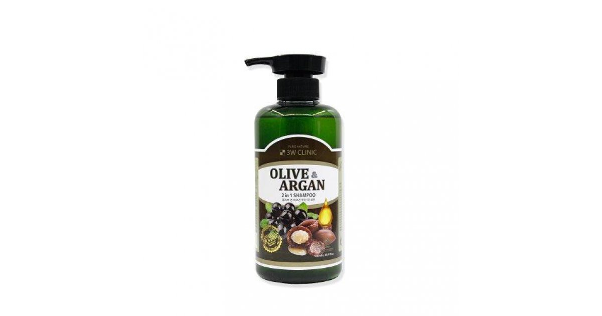 Купить 3W Шампунь Olive&Argan 2in1 Shampoo , 500мл, 3W Clinic