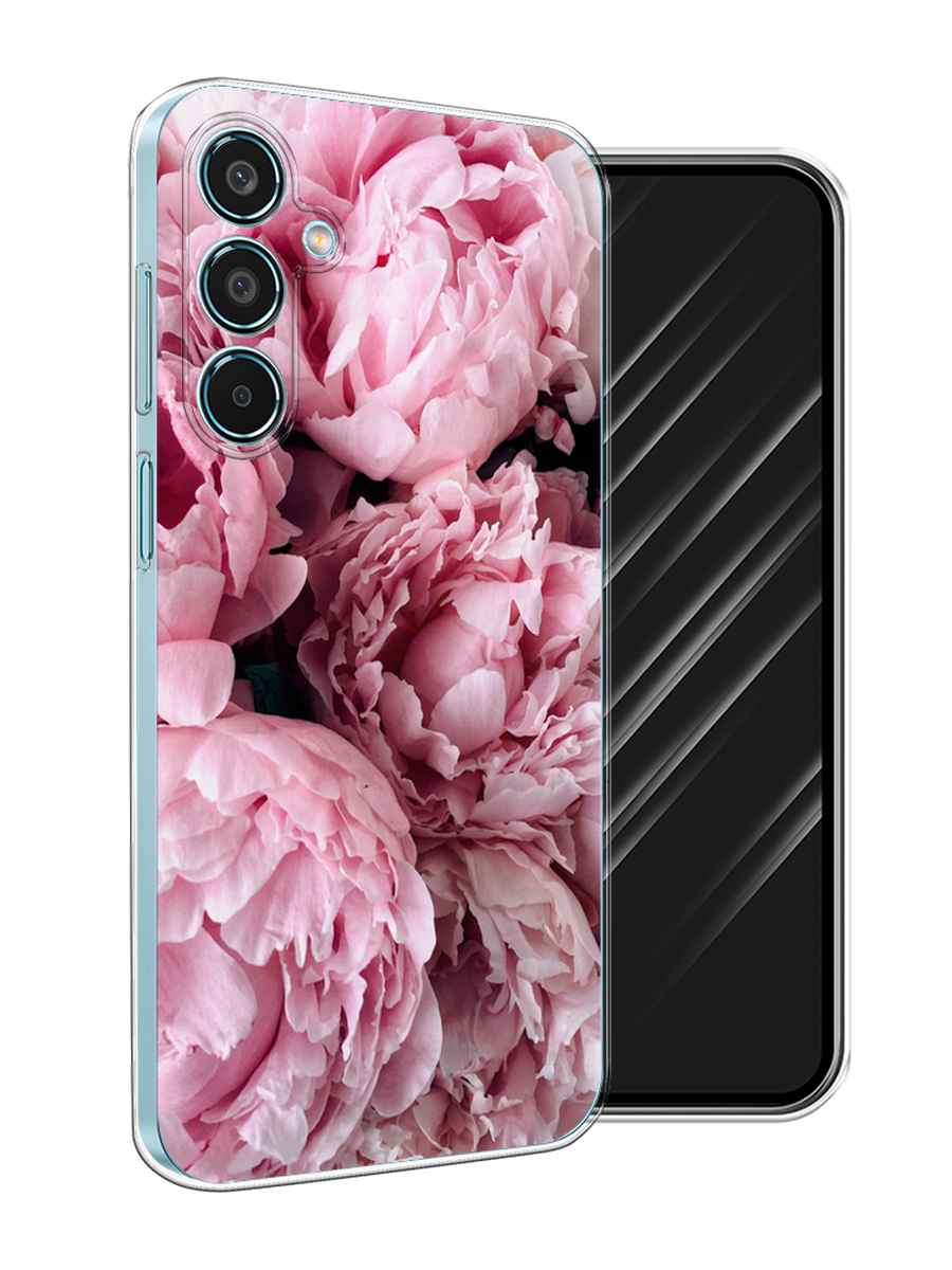 

Чехол Awog на Samsung Galaxy M35 "Нежные пионы", Розовый;черный;белый, 2110050-1
