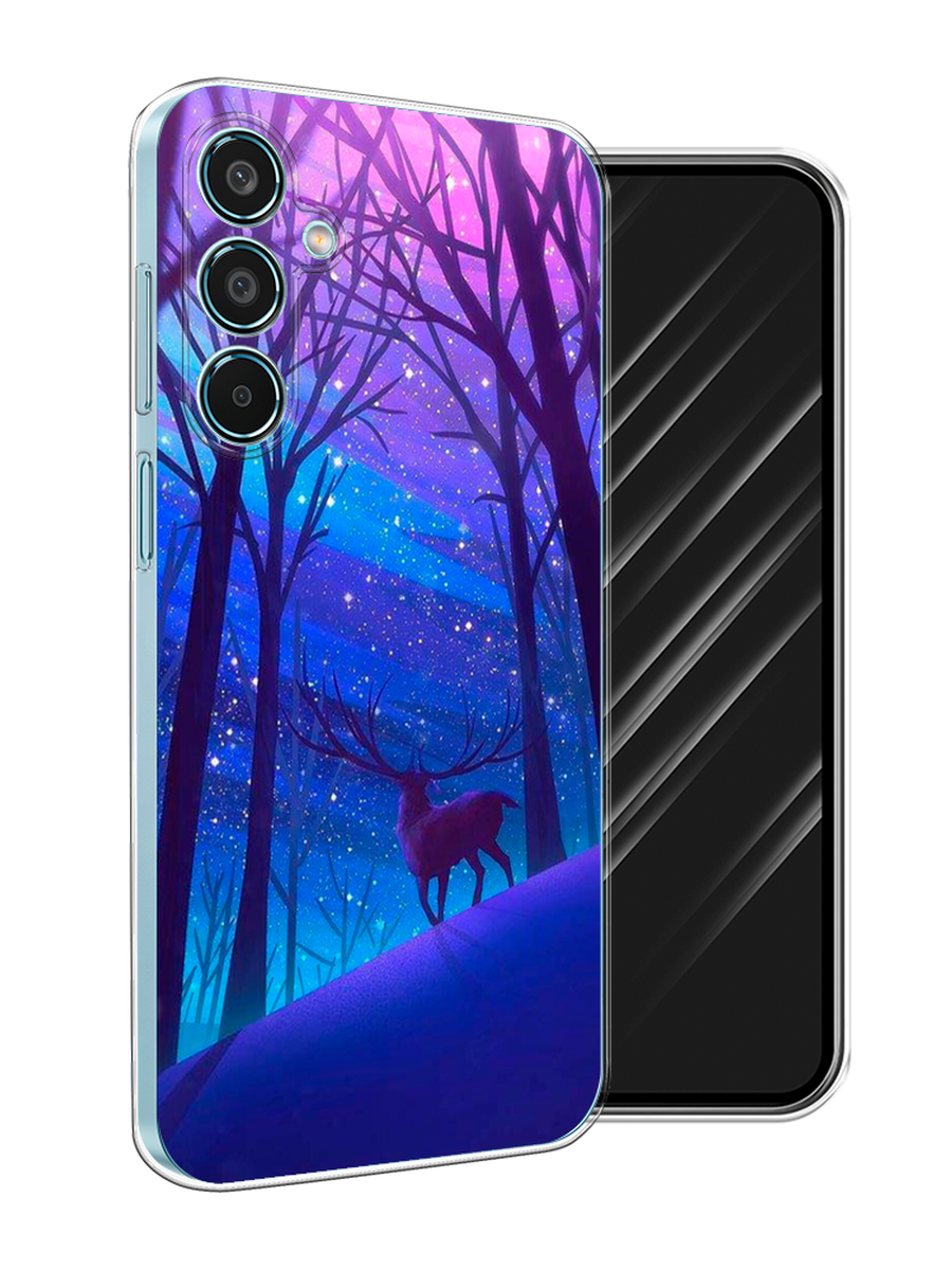 

Чехол Awog на Samsung Galaxy M35 "Северный олень", Фиолетовый;голубой;синий, 2110050-1