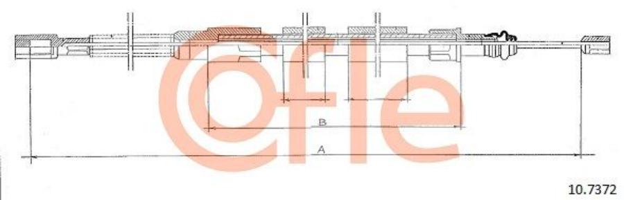 Трос Стояночного Тормоза COFLE 92107372