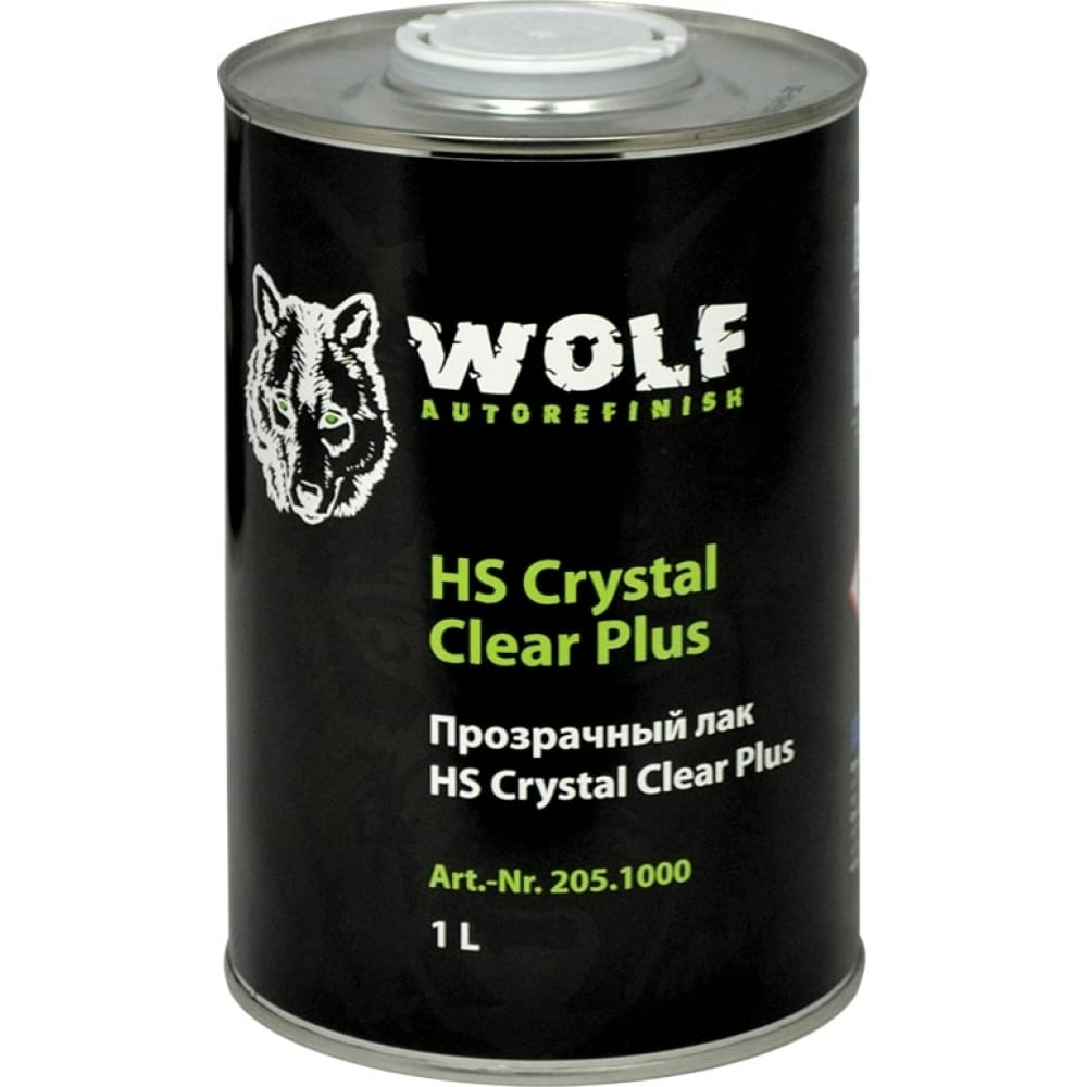

WOLF Лак прозрачный HS Crystal Clear Plus, 1л 205.1000