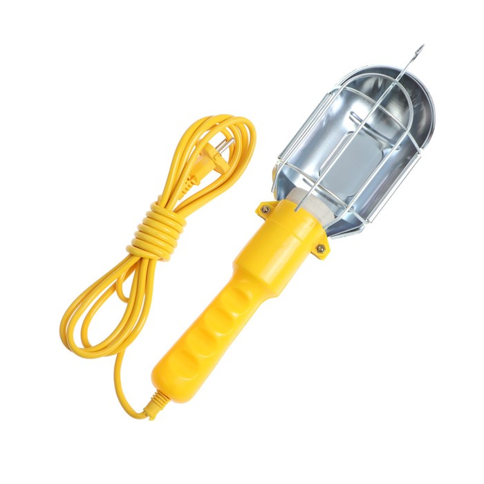

Светильник переносной Luazon Lighting, с выключателем под лампу E27, 3 метра, желтый