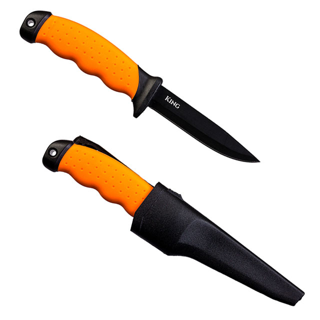 

AKARA Нож Akara Stainless Steel King 22 см, Оранжевый;черный