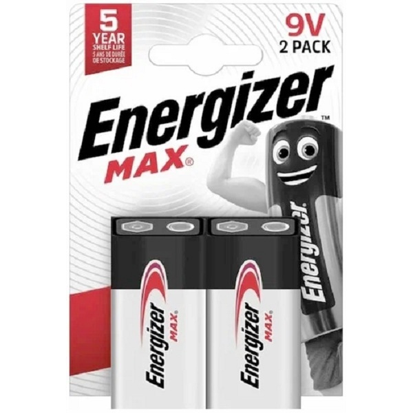 

Батарейка Energizer 6LR61-2BL MA 9V Крона щелочная X в блистере 2шт.