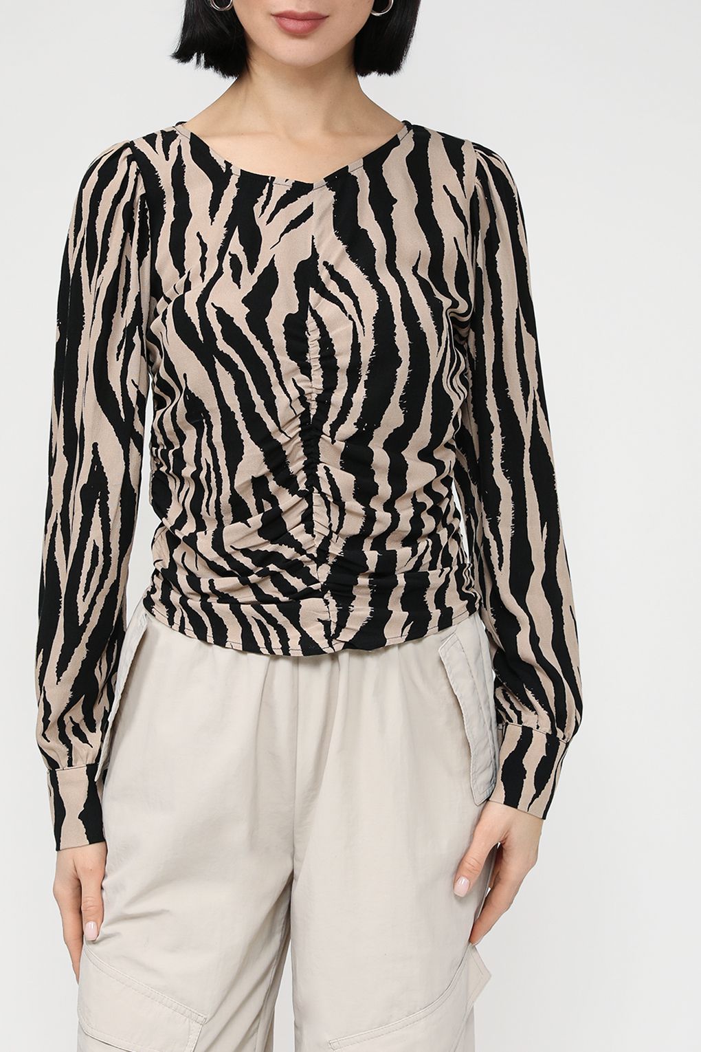 

Блуза женская Desigual 23WWBW35 бежевая XS, Бежевый, 23WWBW35