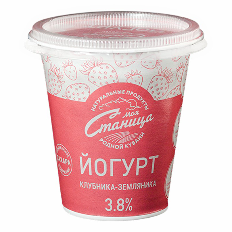

Йогурт Моя Станица клубника-земляника 3,8% 290 г