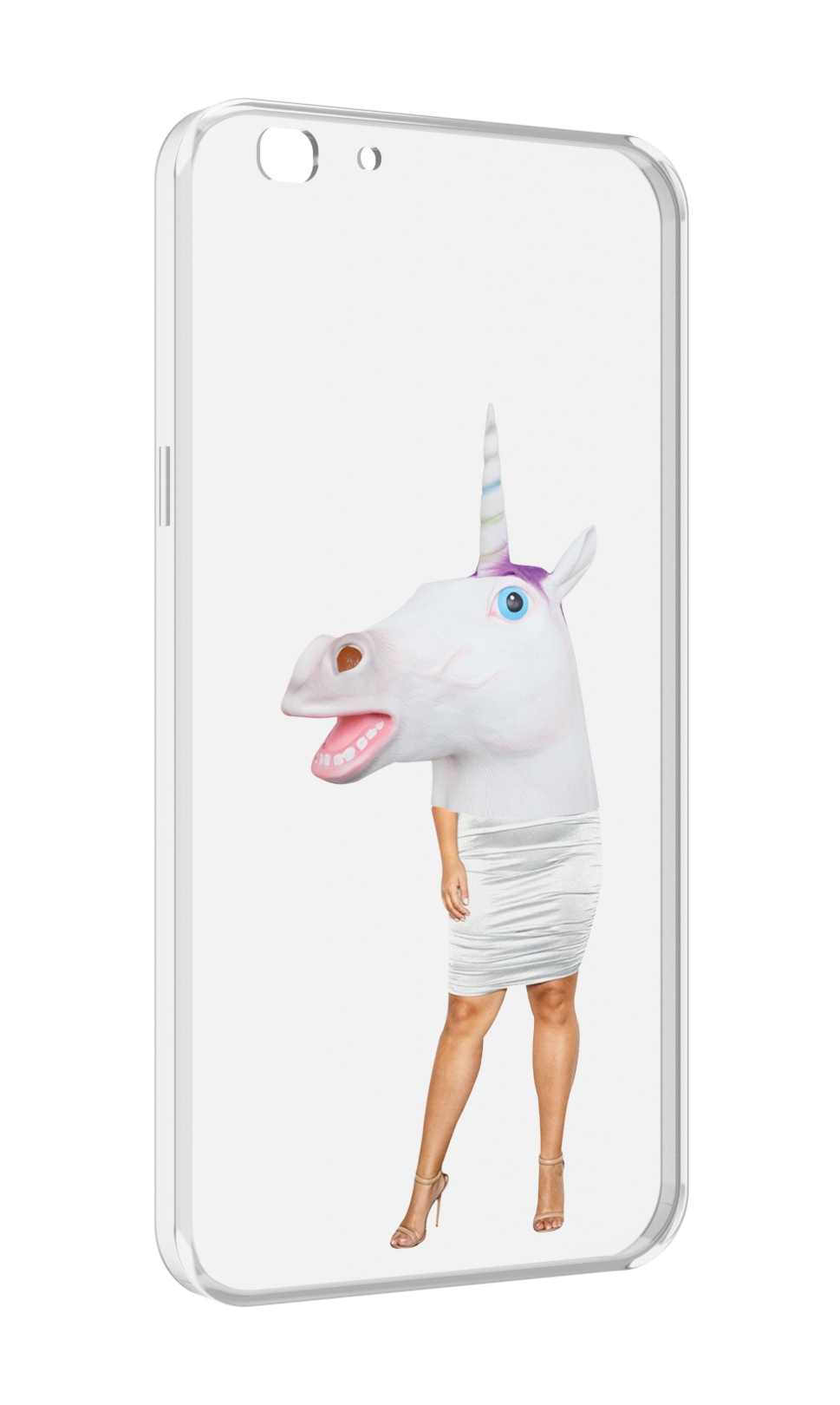 

Чехол MyPads голова-единорога для Oppo A77/F3 (2017 год), Прозрачный, Tocco