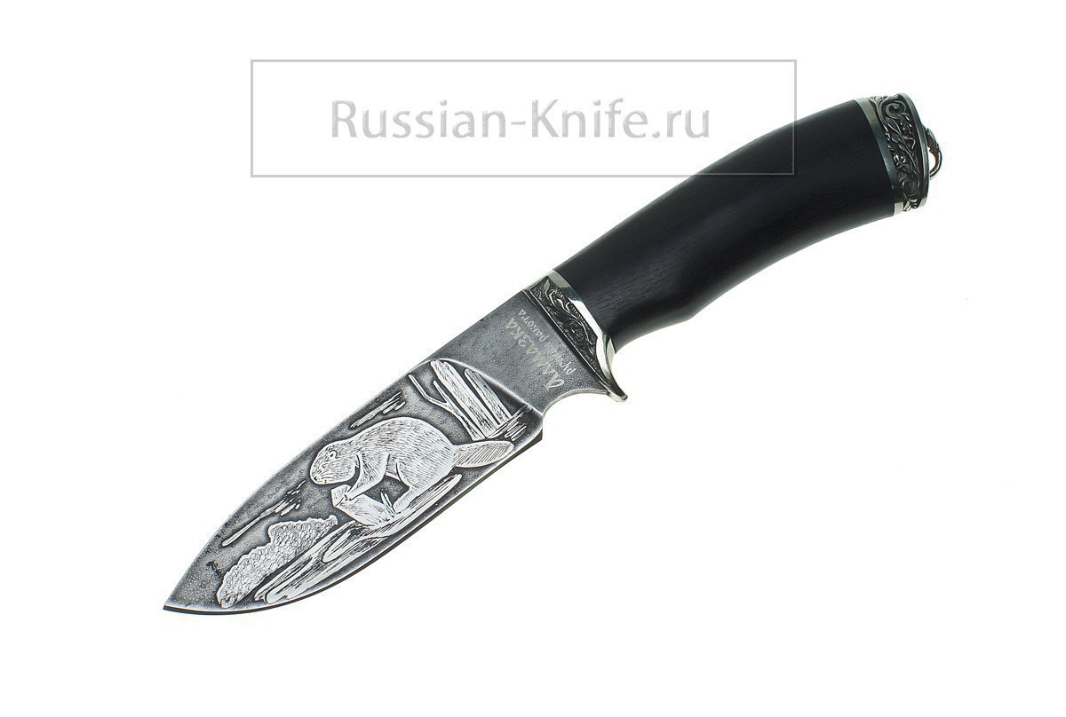 

Нож Бобр (сталь ХВ5), травление, гравировка