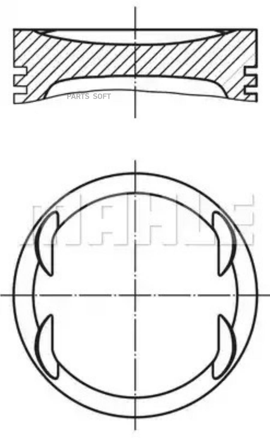 

Поршень, комплект Mahle/Knecht 0157601