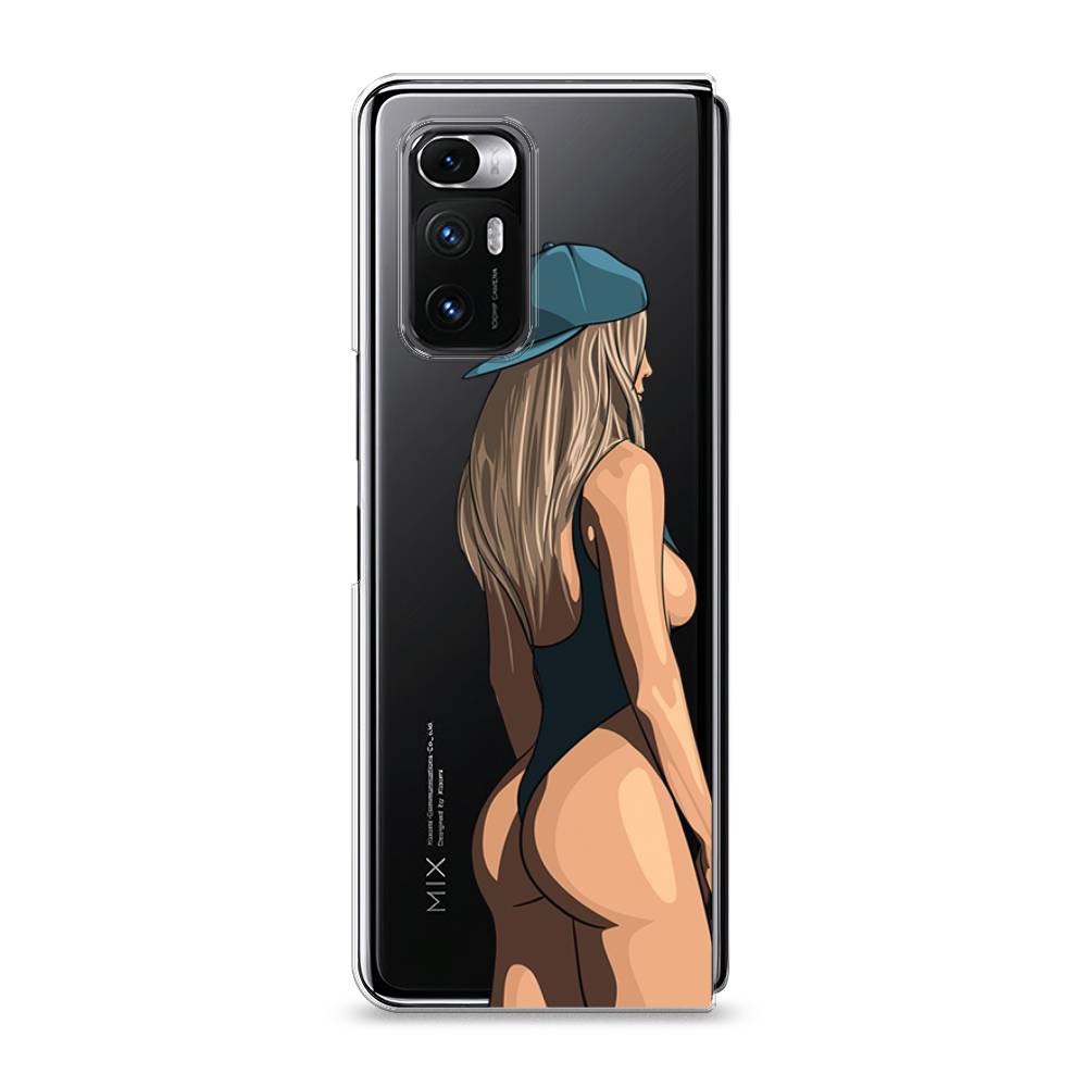 

Чехол на Xiaomi Mi Mix Fold "Девушка в черном купальнике", Зеленый;бежевый;черный, 314250-6