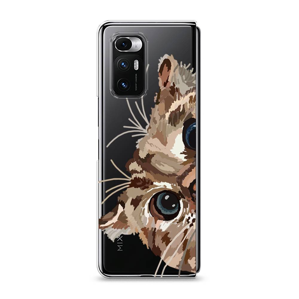 

Чехол на Xiaomi Mi Mix Fold "Любопытный кот", Коричневый;синий;черный, 314250-1