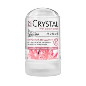 Минеральный дезодорант для тела с экстрактом хлопка Crystal Deodorant Stick 60 г