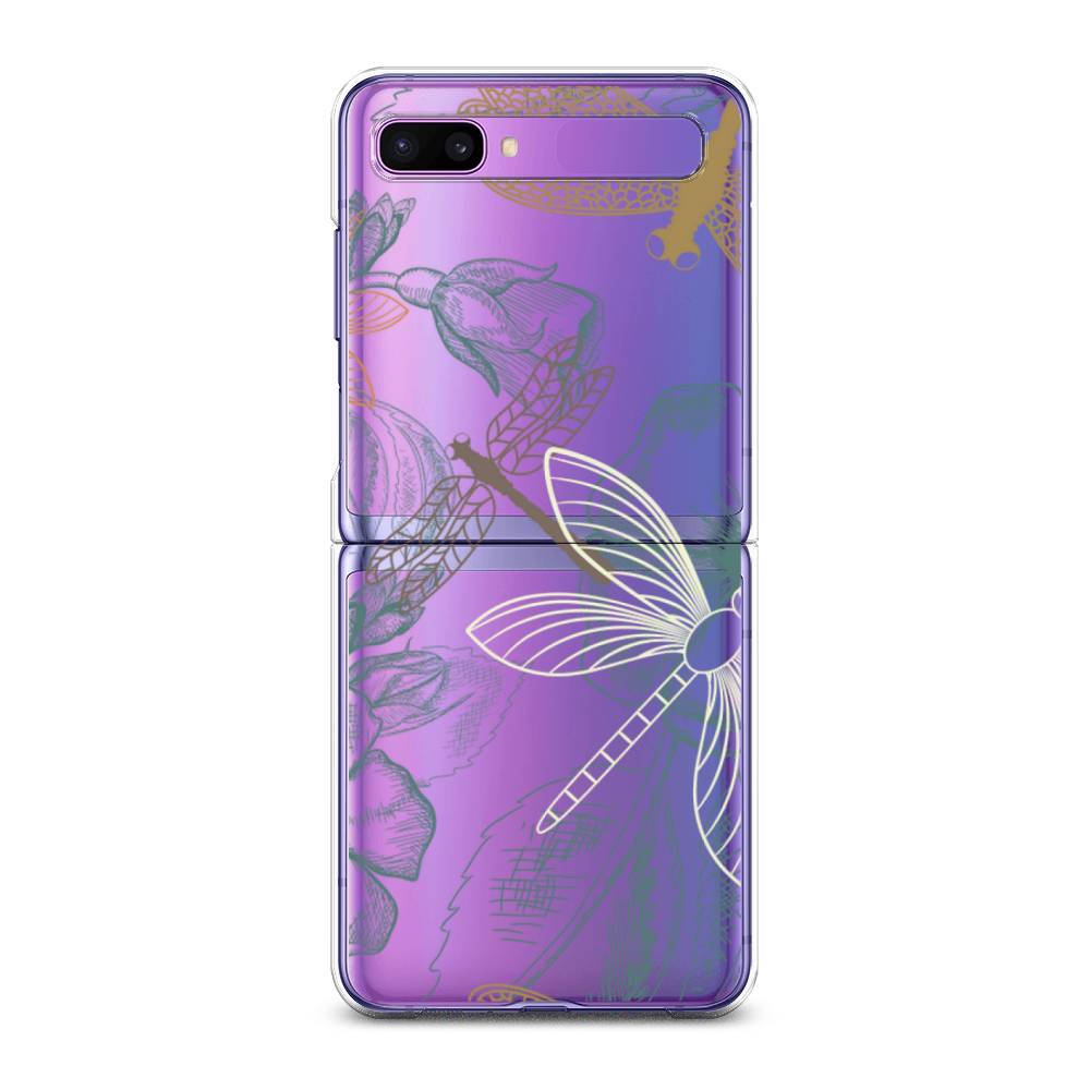 

Чехол Awog для Samsung Galaxy Z Flip 1 "Тени стрекоз", 2107150-8
