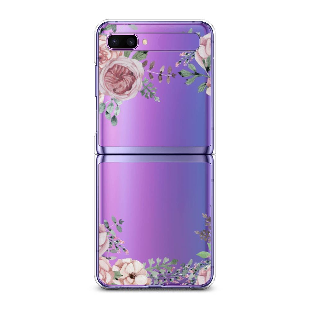 

Чехол Awog для Samsung Galaxy Z Flip 1 "Нежные розы акварель", 2107150-8