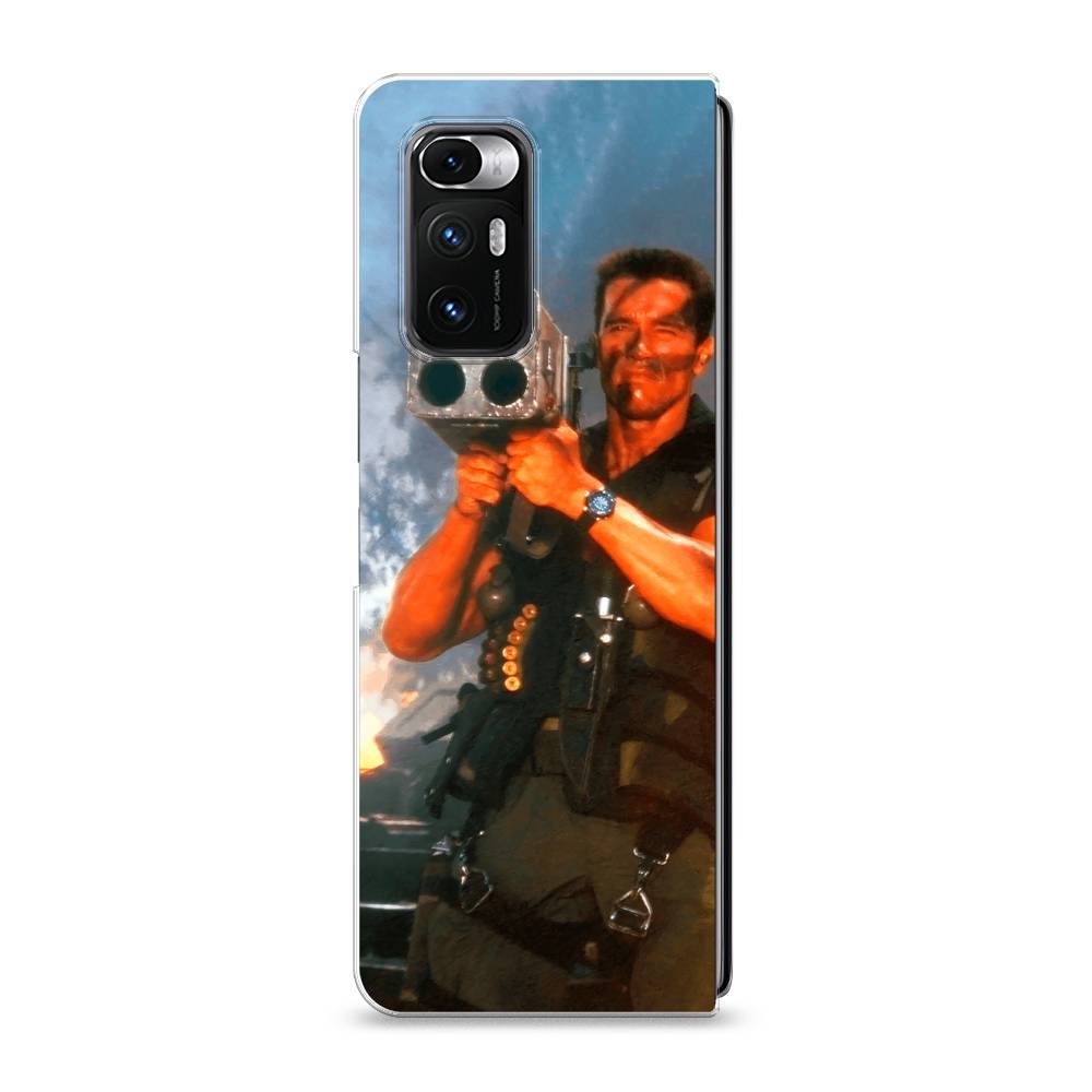 

Чехол на Xiaomi Mi Mix Fold "Арнольд Шварцнеггер с базукой", Голубой;коричневый, 314250-6