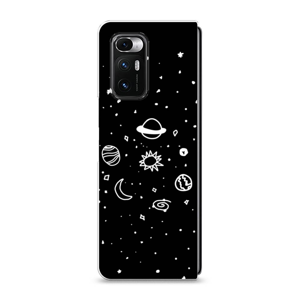 

Чехол на Xiaomi Mi Mix Fold "Дудл солнечной системы", Бежевый;серый, 314250-2