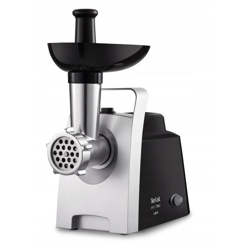 

Электромясорубка Tefal NE108831 1400 Вт серебристый, черный, NE108831