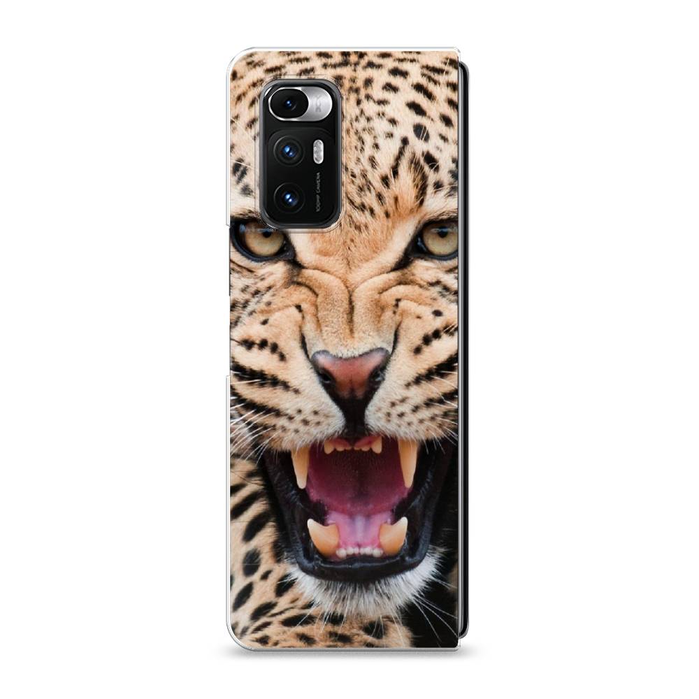 

Чехол на Xiaomi Mi Mix Fold "Леопард 3d", Бежевый;черный, 314250-6