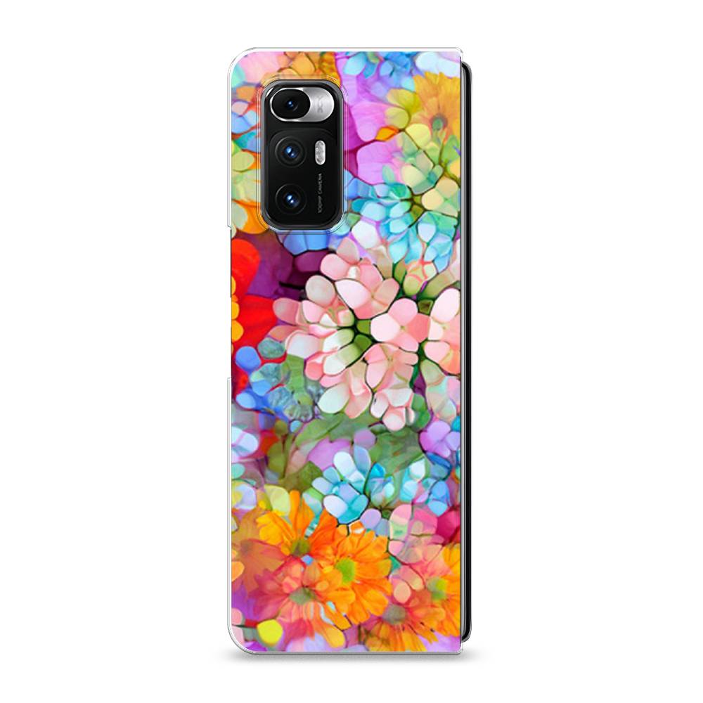 

Чехол на Xiaomi Mi Mix Fold "Цветы витраж", Оранжевый;розовый;голубой, 314250-3