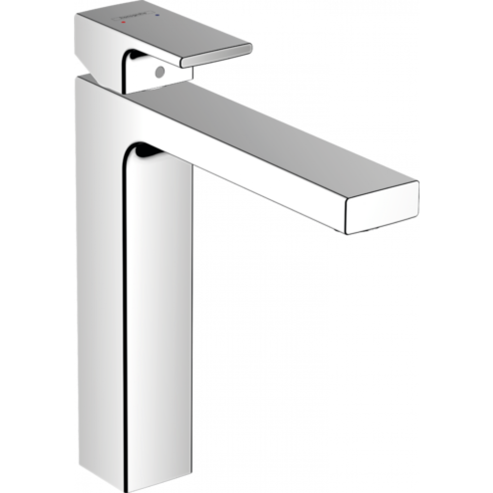 

Смеситель для раковины 190, со сливной гарнитурой Vernis Shape Hansgrohe 71590000, Серый