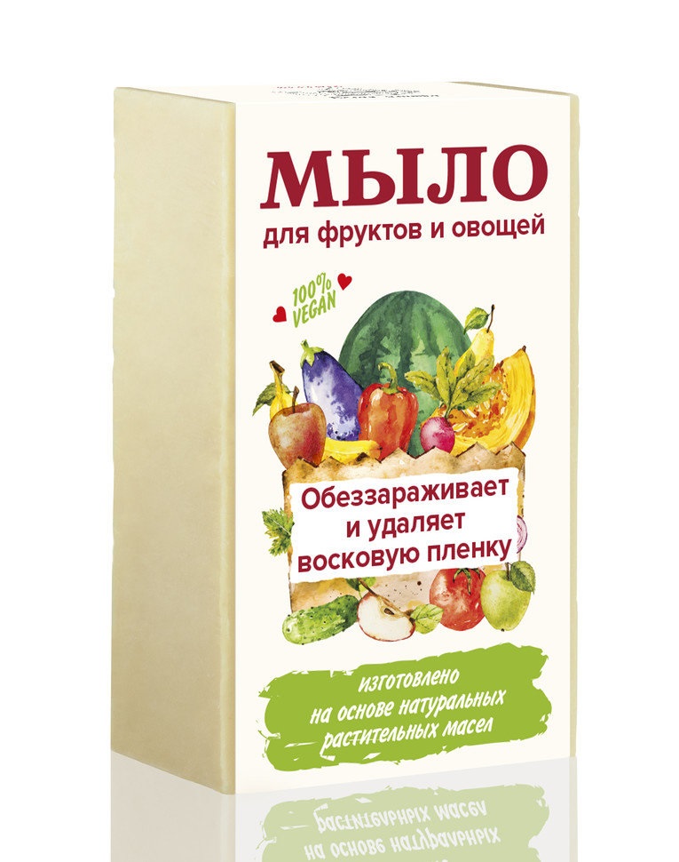 Купить Мыло для фруктов и овощей серия Белая улитка 100гр, Kleona