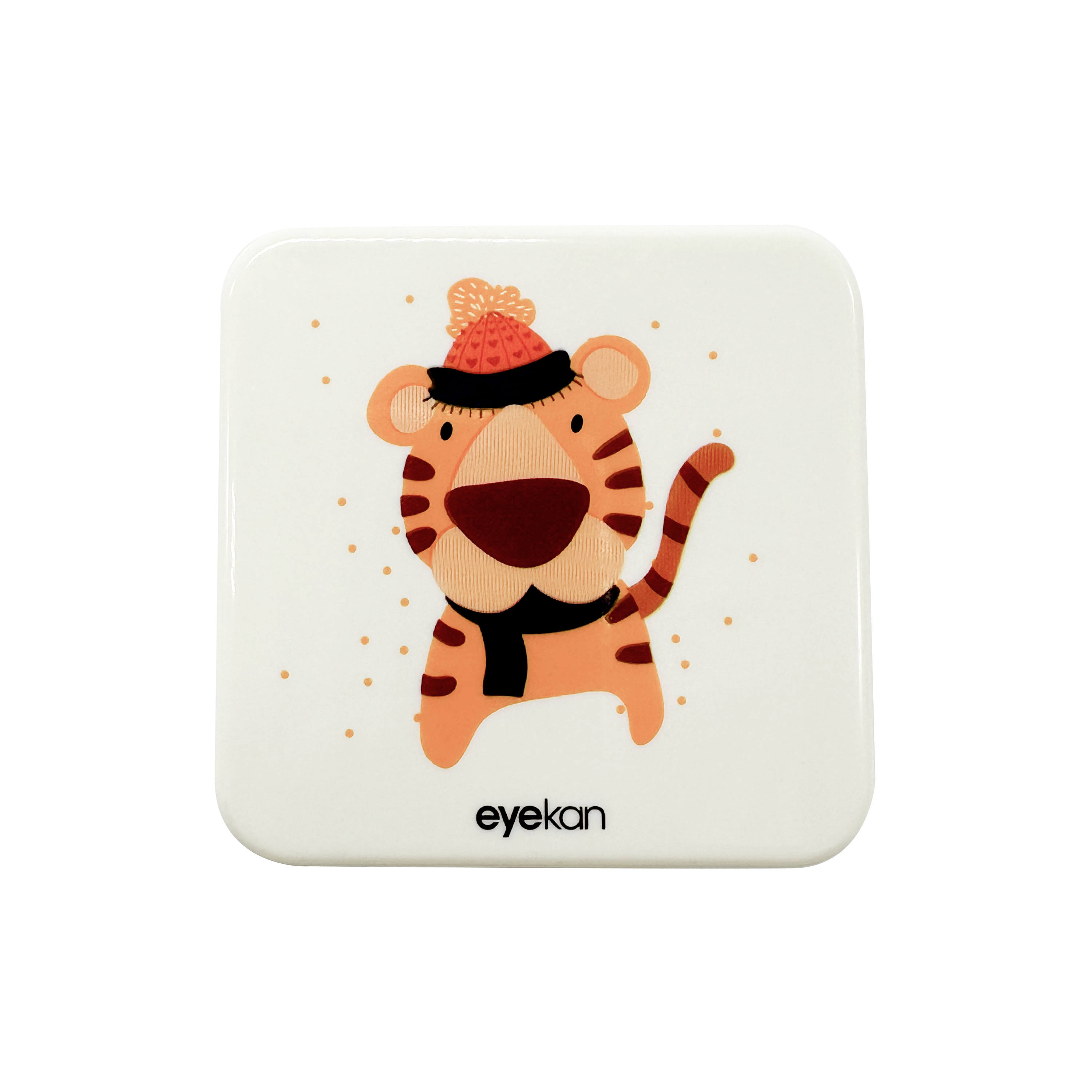 Купить Контейнер для контактных линз Eyekan Животные тигр, разноцветный