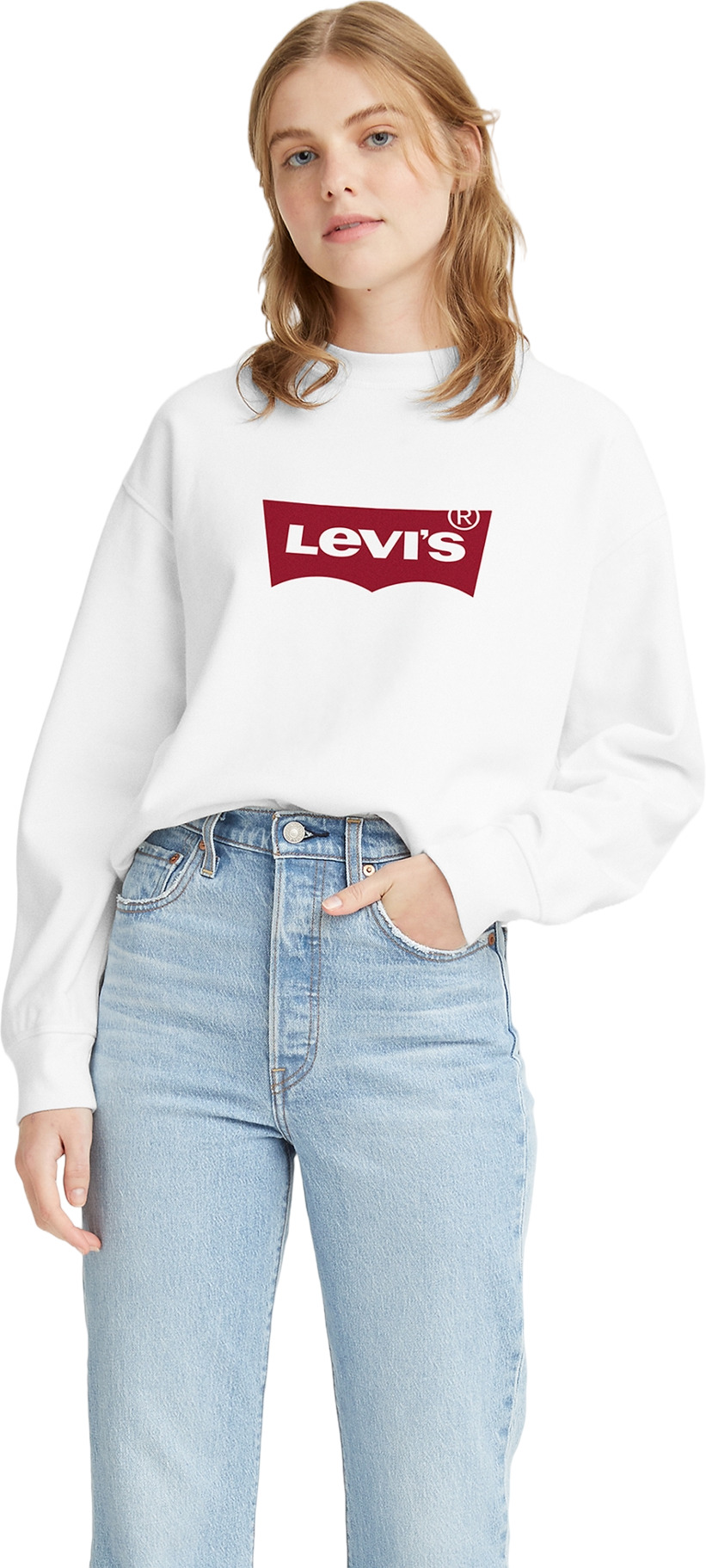 Свитшот женский Levi's Women Graphic Standard Crew белый S