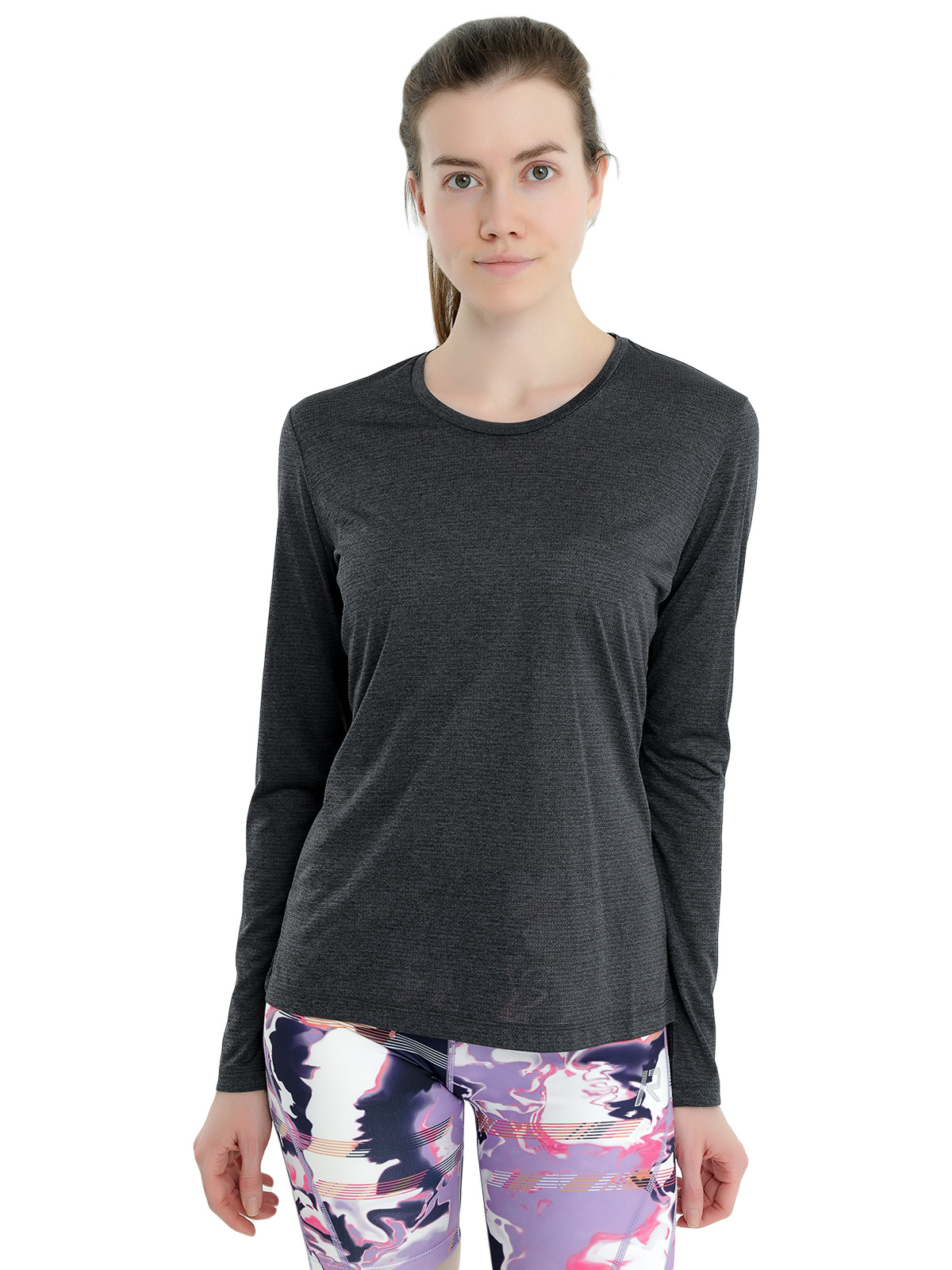 

Лонгслив женский Salomon Agile Ls Tee Women's серый XS, Agile Ls Tee Women's
