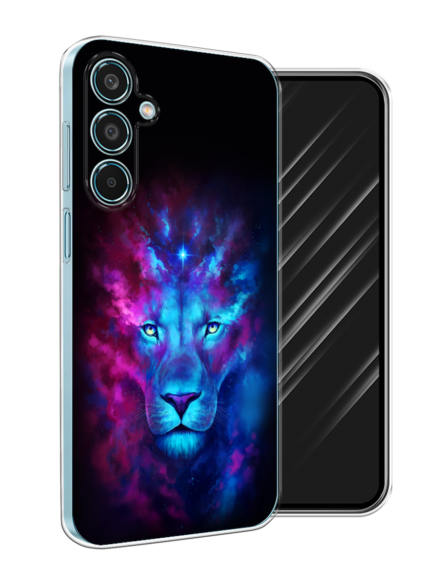 

Чехол Awog на Samsung Galaxy M35 "Космический лев", Голубой, 2110050-1