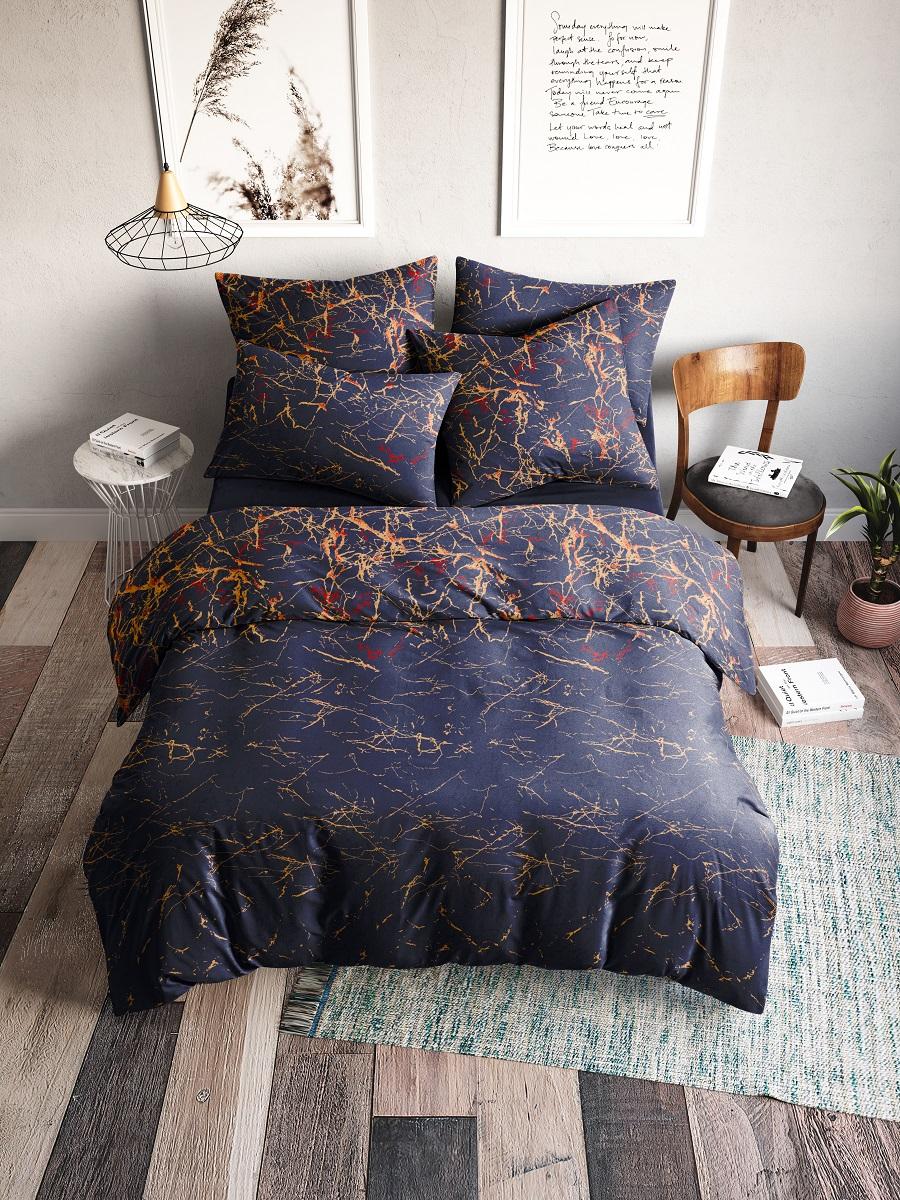 

Постельное Белье Ночь Нежна Вулкан 70606-1+70607-1 Бязь евро 70х70