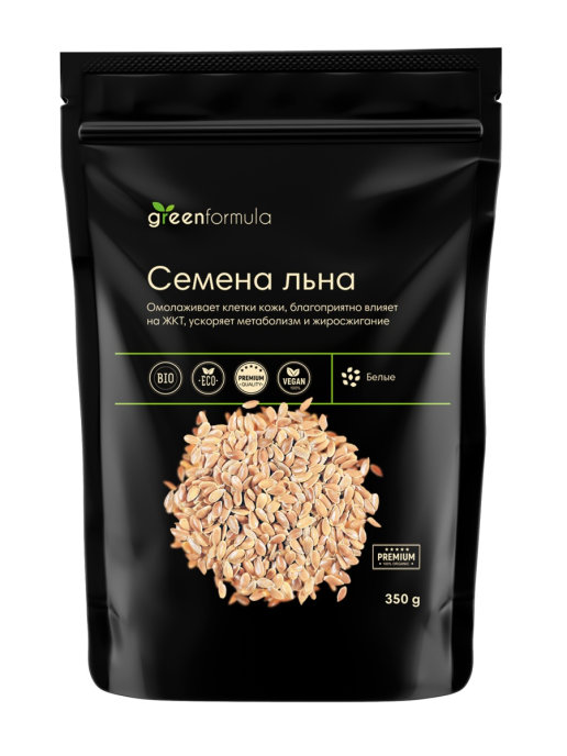 

Семена льна GreenFormula, белые, 350 г