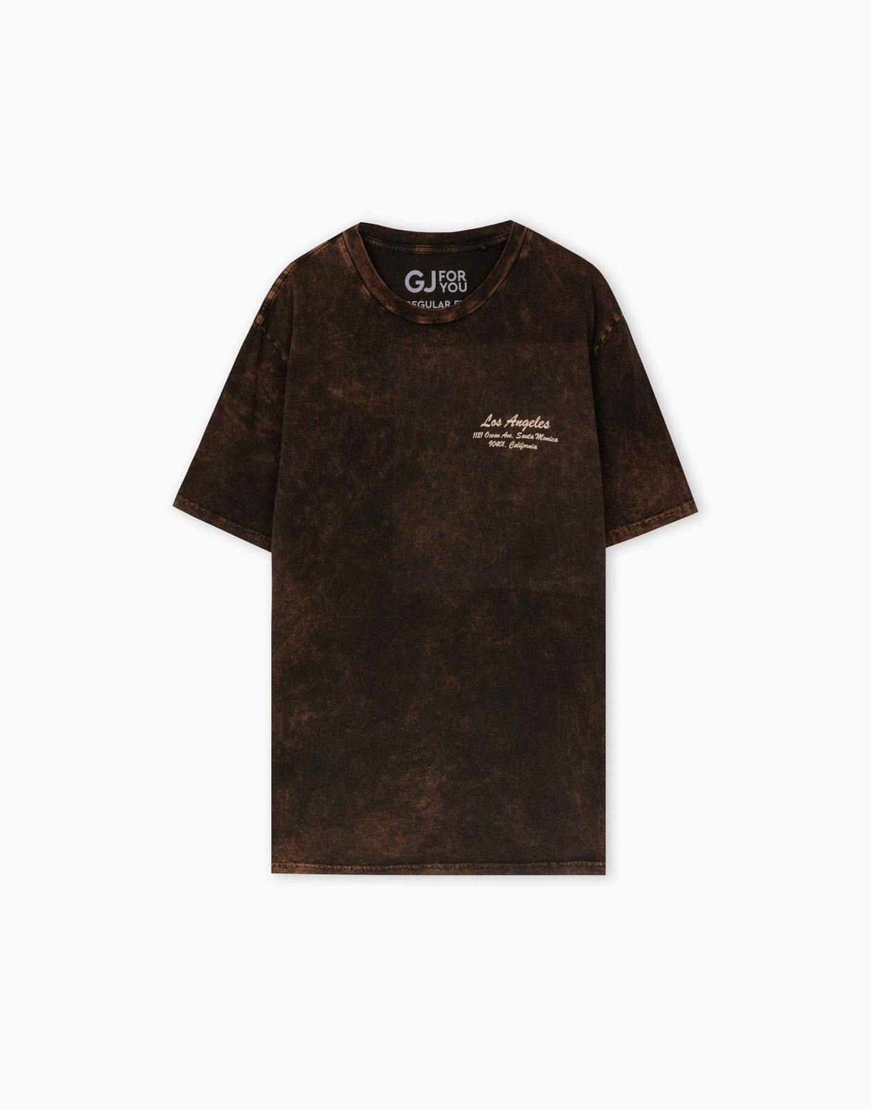 

Футболка мужская Gloria Jeans BKT015267 коричневый M/182, BKT015267