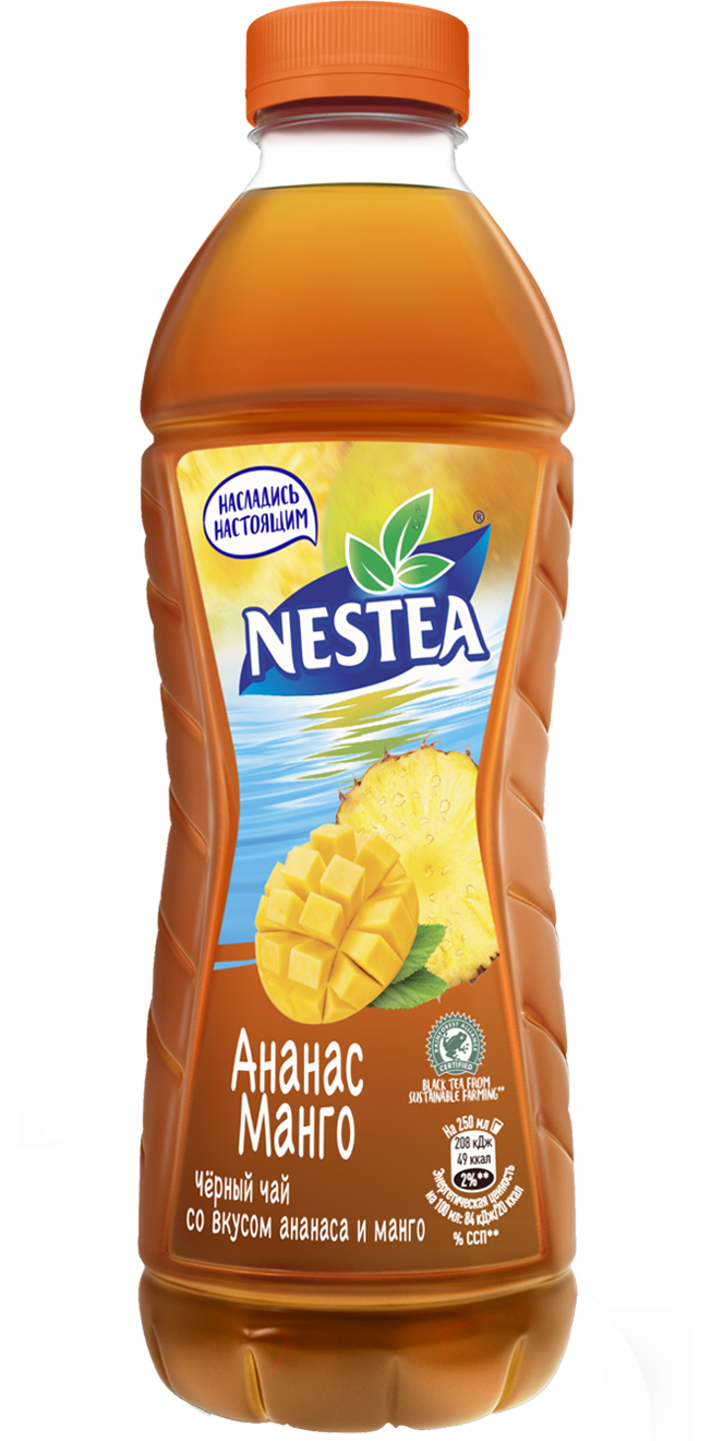 Холодный чай черный Nestea манго-ананас 500 мл