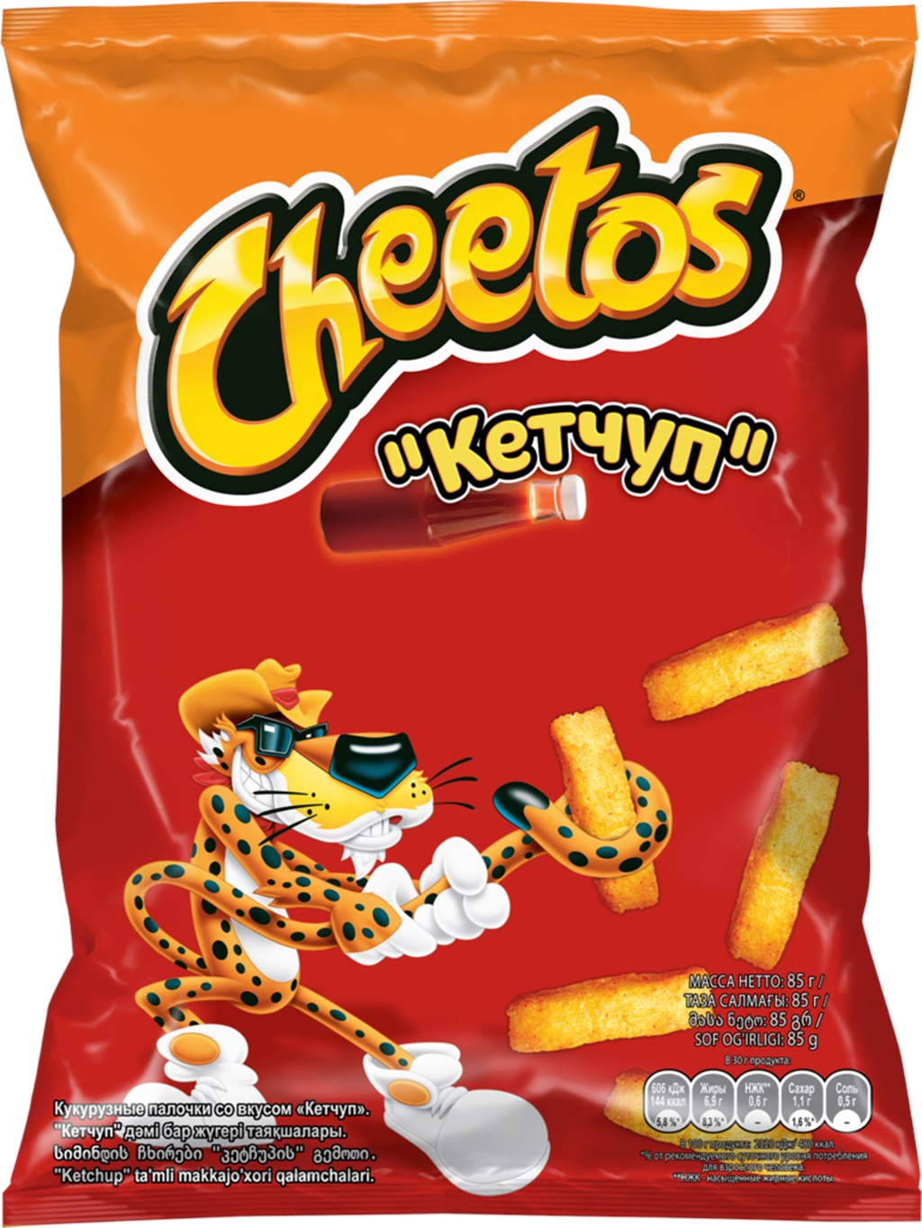 

Чипсы кукурузные Cheetos Кетчуп 85 г