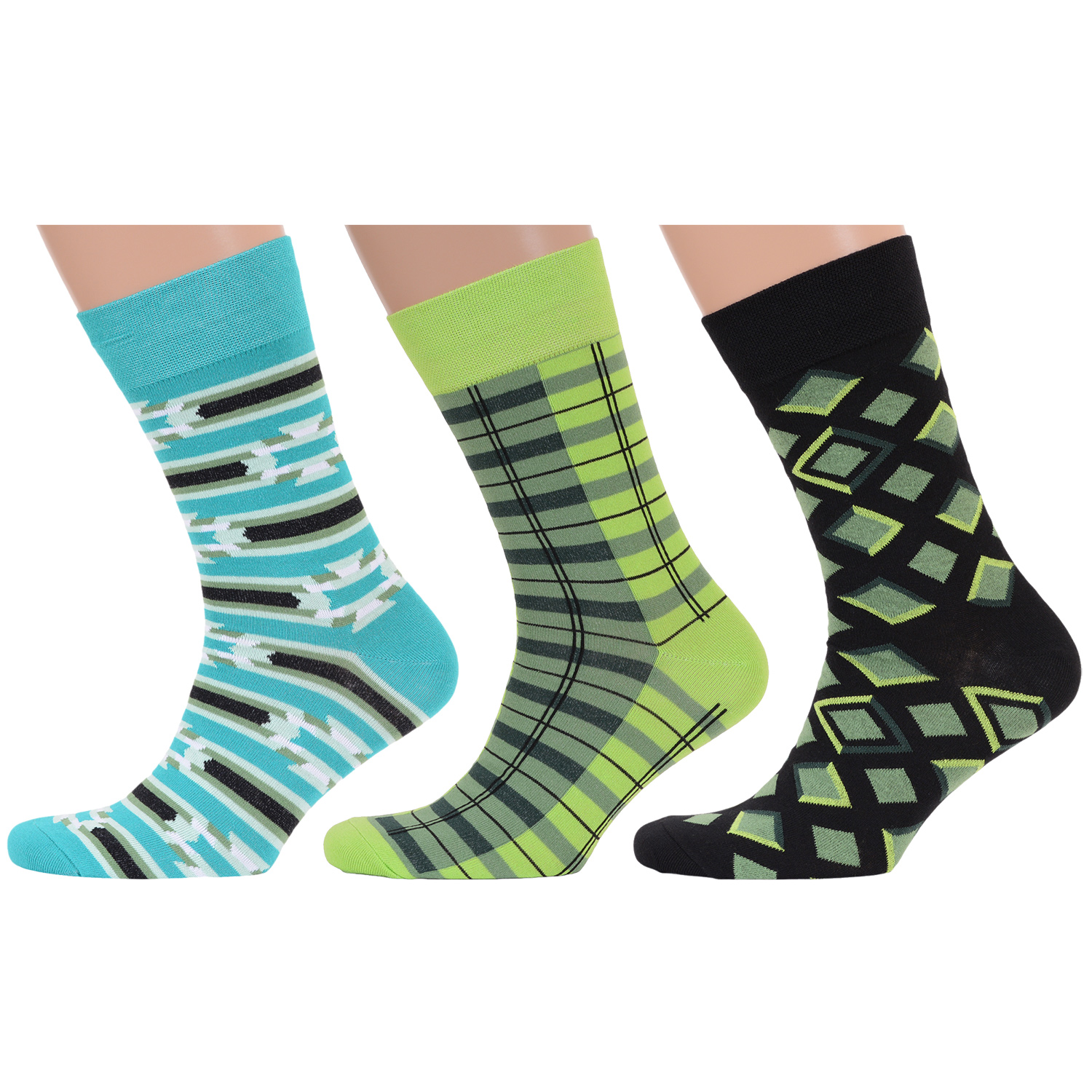 фото Комплект носков мужских moscowsocksclub msk3-м43 разноцветных 27