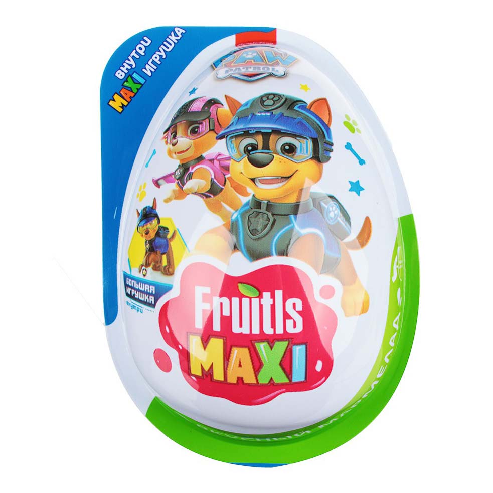 Мармелад Конфитрейд Fruitls maxi Щенячий патруль в пластиковом яйце с игрушкой 10 г