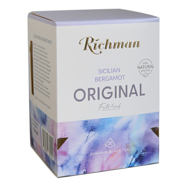 Чай черный Richman Sicilian Bergamot в пирамидках 2 г х 20 шт