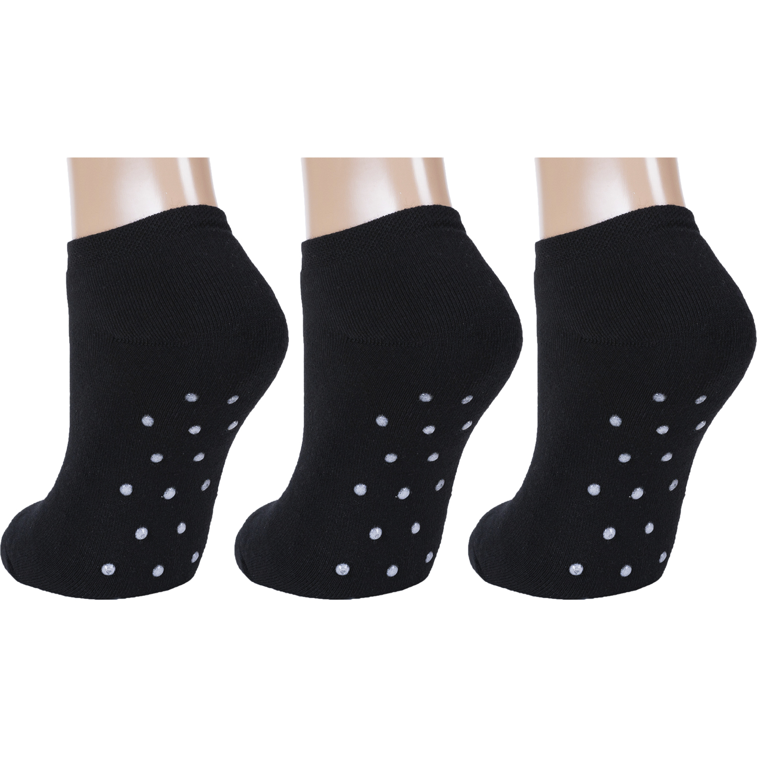 Комплект носков женских Rusocks 3-Ж-2334 черных 23-25