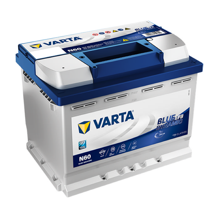 фото Аккумулятор varta blue dynamic efb 60а/ч n60 (-/+) 12v 640a 242x175x190 560500064