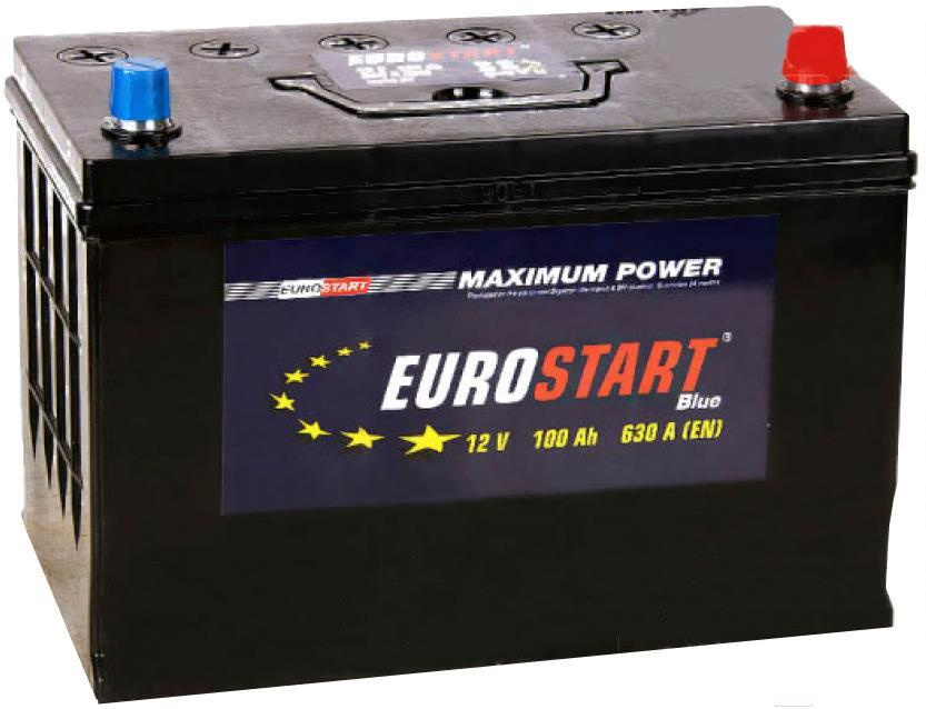 фото Аккумулятор eurostart asia 90ah eua901 l+ (+/-) 12v 700a en 306х173х225 eua901