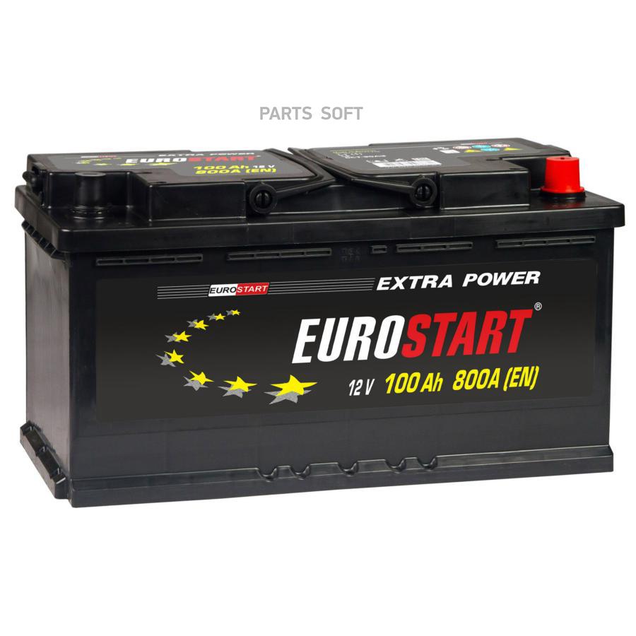 Аккумулятор Eurostart 100ah  Eu1000  R+  (-/+)  12v 800a En  353x175х190 EU1000