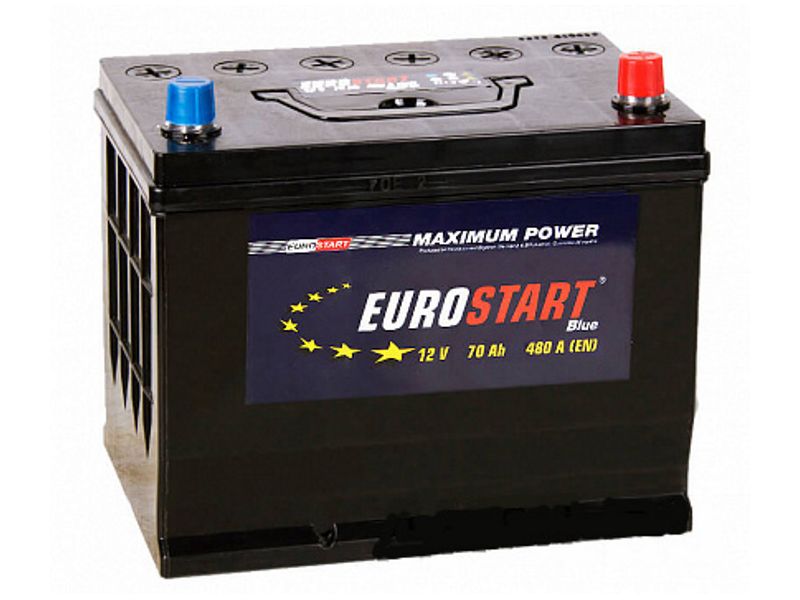 Аккумулятор Eurostart Asia 70ah  Eua701 L+  (+/-)  12v 550a En   271х175х220 EUA701