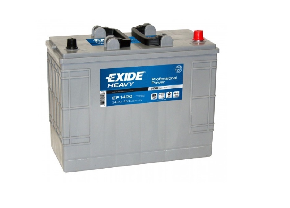 фото Аккумулятор exide hevy duty 142а/ч (ef 1420)(-/+) 12v 850 a en 349x175x285 ef1420