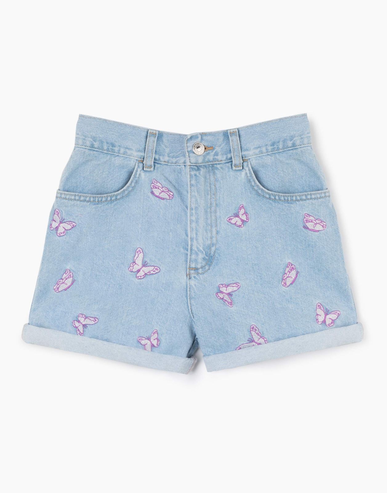 

Шорты для девочки Gloria Jeans GSH011672 лайт 9-10л/140 (35), Голубой, GSH011672
