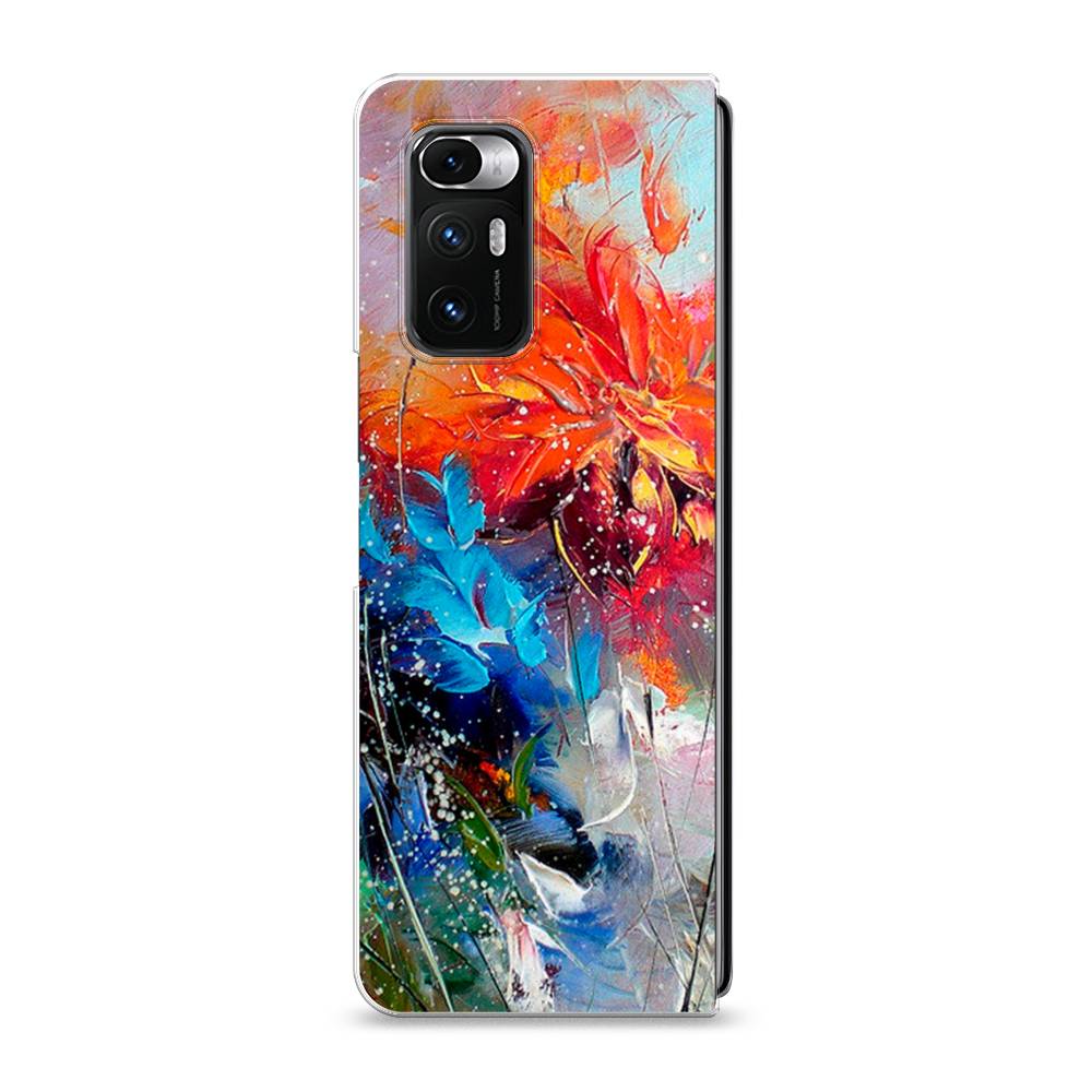 

Чехол на Xiaomi Mi Mix Fold "Абстрактные цветы", Оранжевый;синий, 314250-4